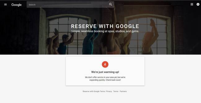 google reservas