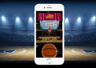 Encesta canastas AR en el móvil con este juego de los Cleveland Cavaliers