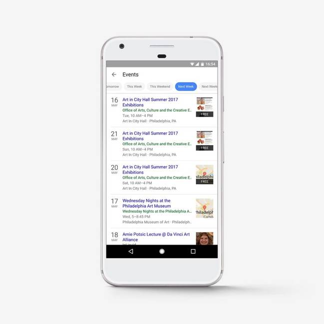google buscador de eventos