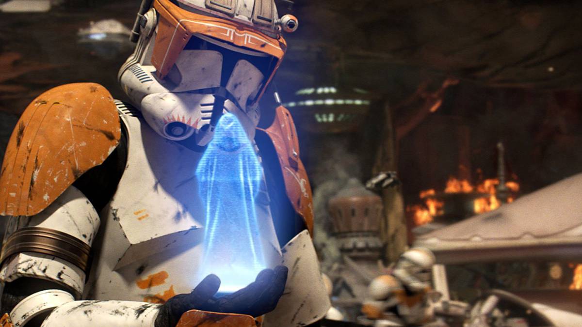 soldado clon holograma