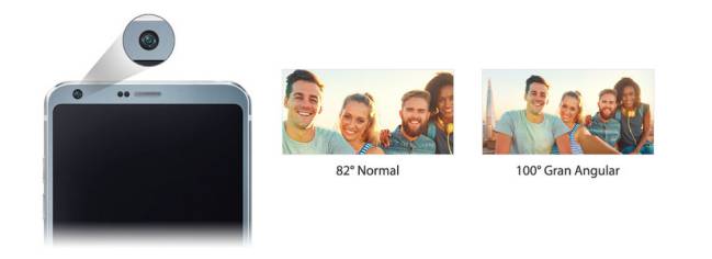 El gran angular se deja notar en los selfies