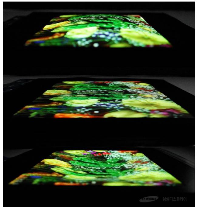 Así es la pantalla elástica de Samsung, flexible por ambas caras