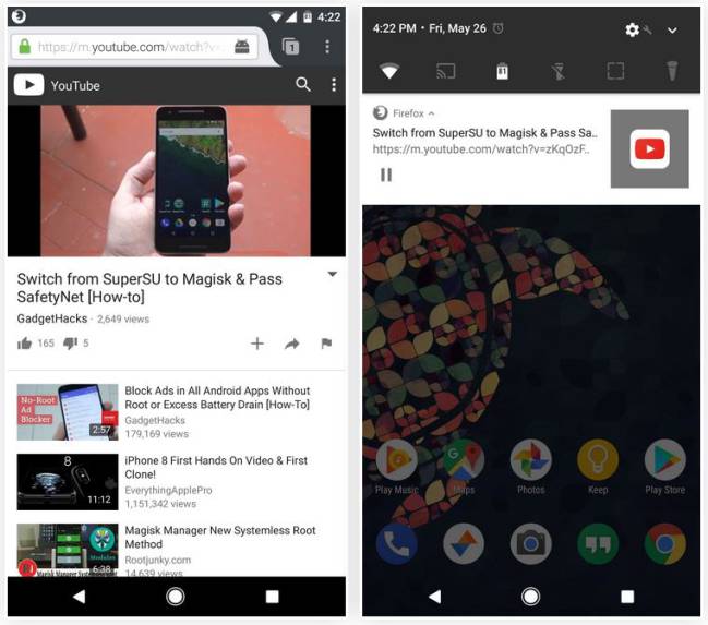 youtube app complemento