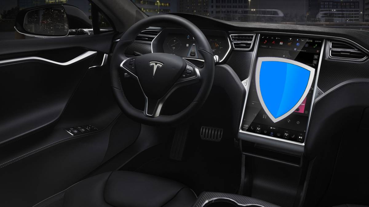 tesla interior