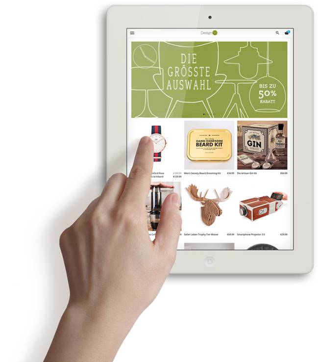 ecommerce tablet