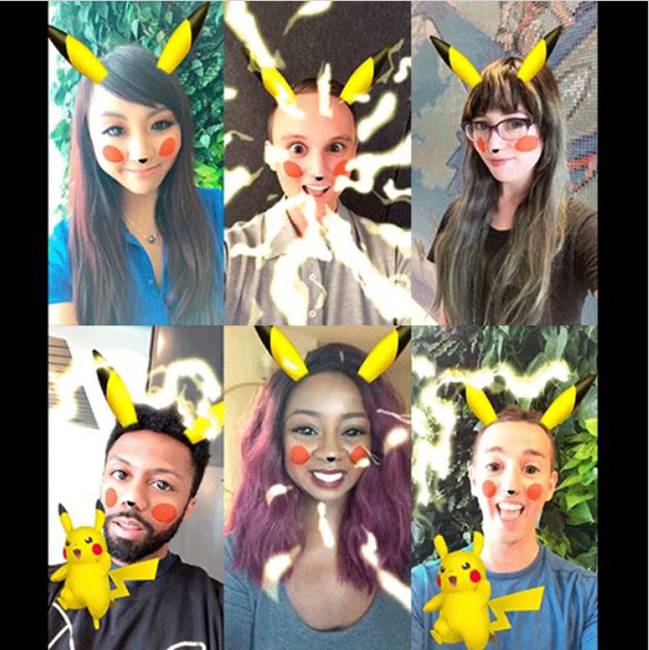 pikachu filtro snapchat