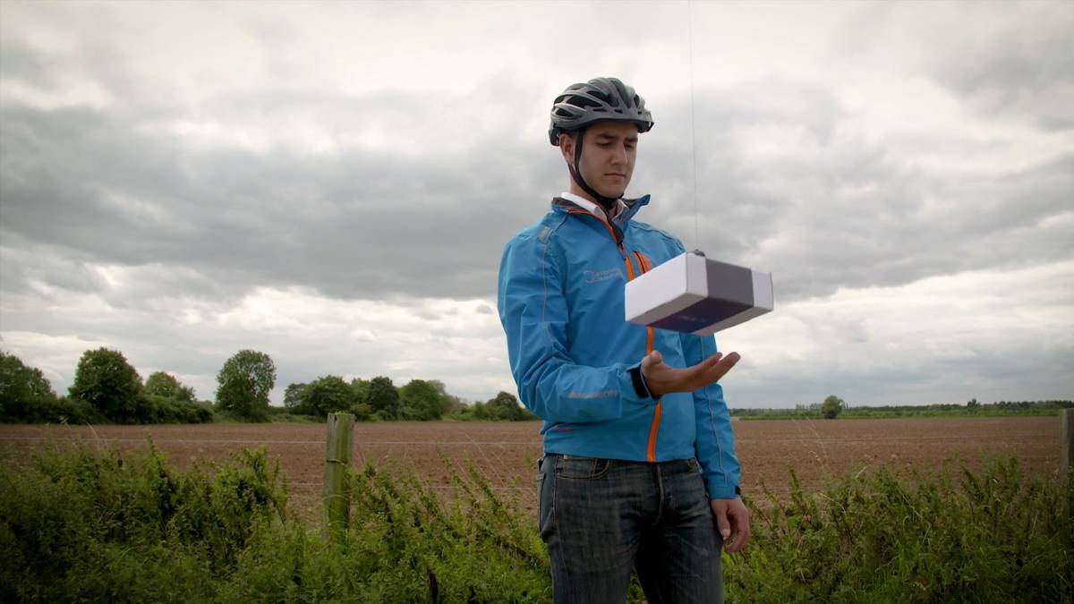 dron entrega aire