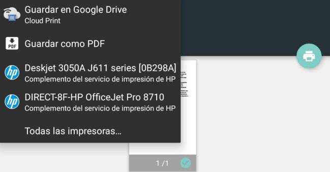 conexion móvl impresora