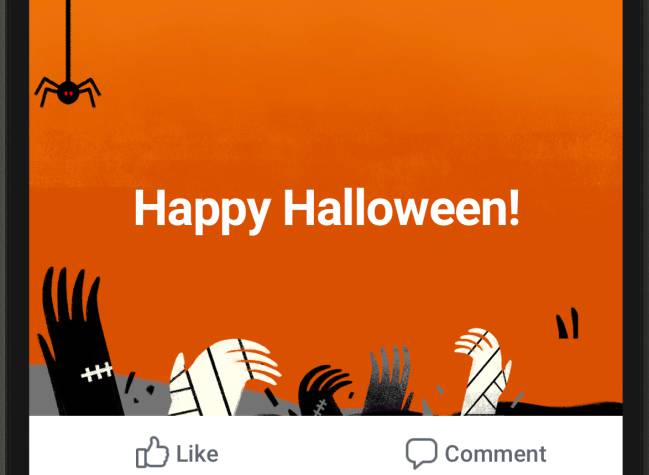 facebook tema halloween