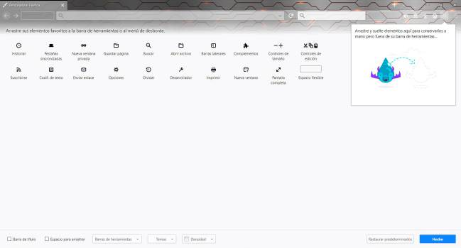 firefox quatum personalización