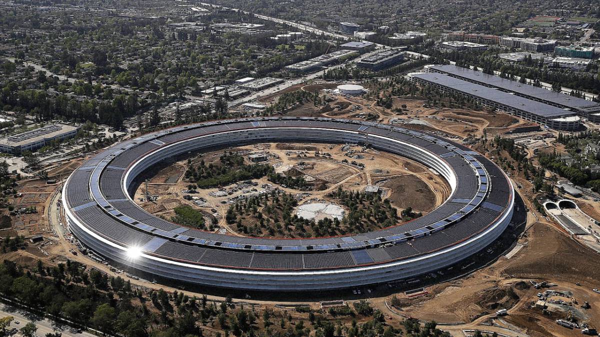 El Apple Park a vista de dron, la obra magna de Steve Jobs