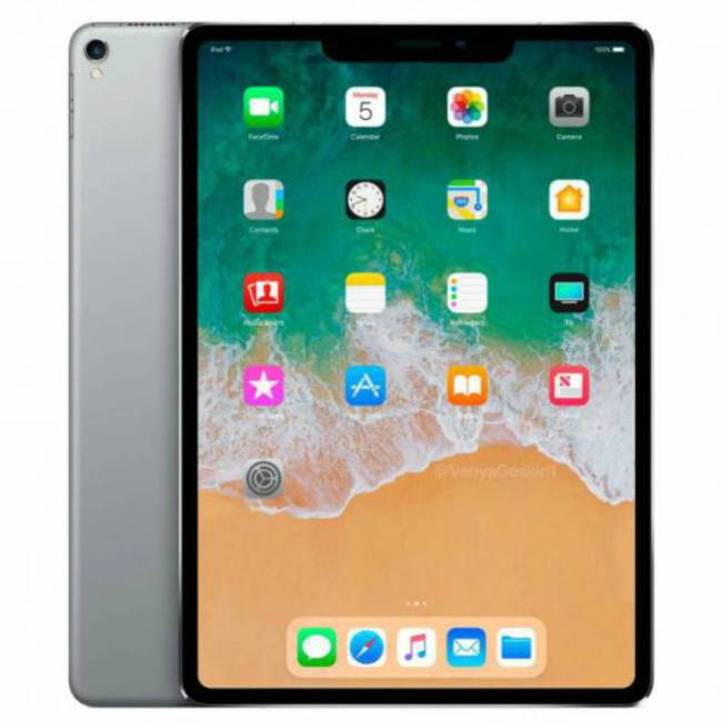 El posible iPad X Pro con la pestaña del iPhone X