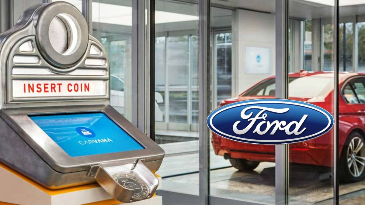 Así se compra un coche Ford real de una máquina expendedora gigante