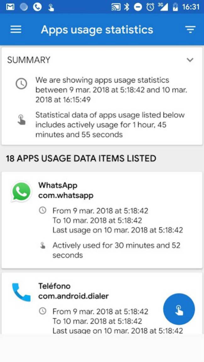 Phone Usage Monitor app