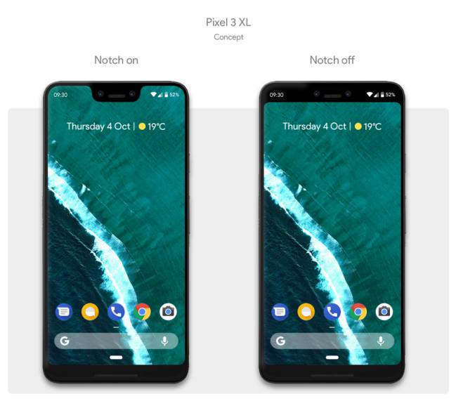 google pixel 3 xl render