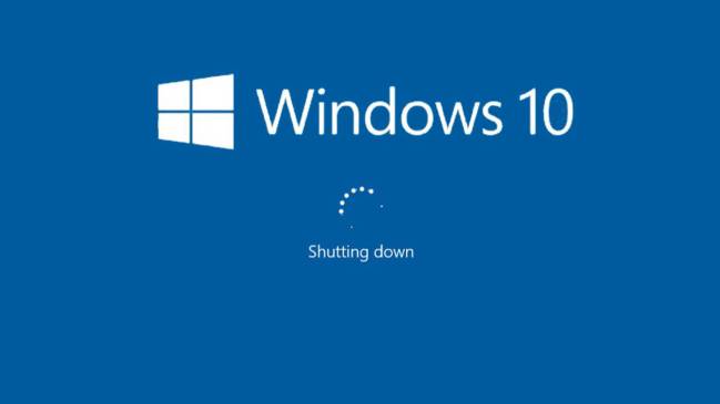 windows10 apagado