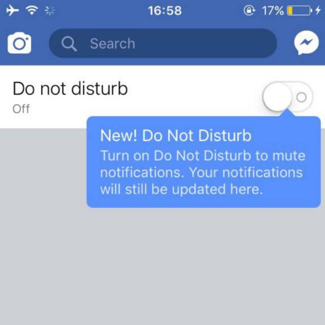 La nueva función en pruebas para silenciar notificaciones en Facebook app