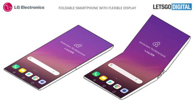 El diseño del LG flexible en la patente