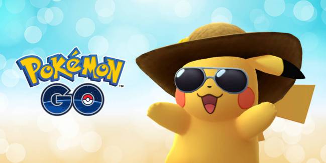 Pikachu edición verano para celebrar el 2º aniversario de Pokémon GO