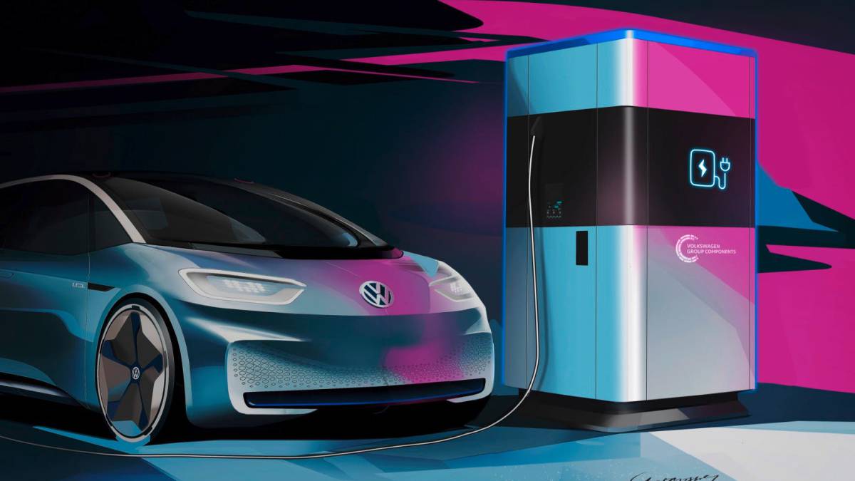 vw cargador coche elec