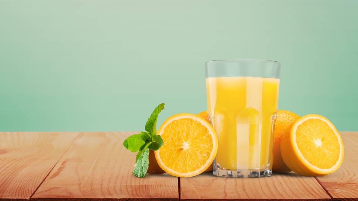 no beber zumo de naranja