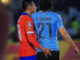 Así provocó Jara a Edinson Cavani para que fuera expulsado