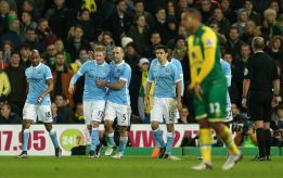 City de Pellegrini golea al Norwich y avanza en la FA Cup