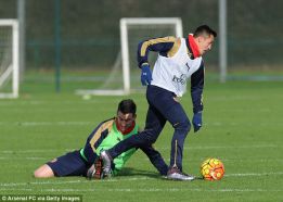 Alexis entrena normal y está listo para volver en Arsenal