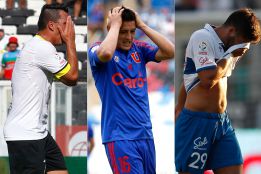 jugadores de Colo Colo, La U y la UC se lamentan