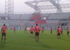 Pizzi ratifica formación en la última práctica en Venezuela