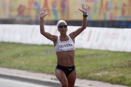 Erika Olivera se inscribe en
sus quintos Juegos Olímpicos