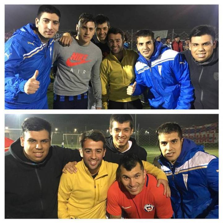 Medel y Castillo jugaron partido con barristas cruzados