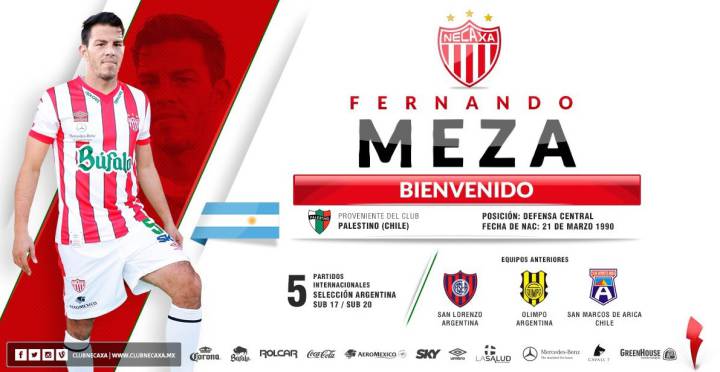 Fernando Meza llega a Necaxa y Vilches está listo en la U