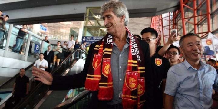 Pellegrini vio desde la tribuna derrota del Hebei Fortune