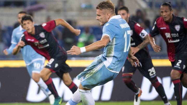 Lazio fue contundente en casa y goleó al Cagliari de Isla