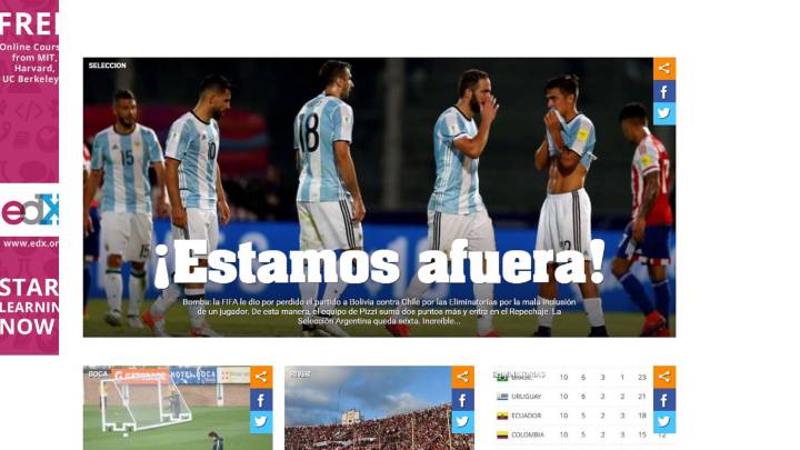 El sufrimiento de los argentinos: ¡Veremos el Mundial por TV!