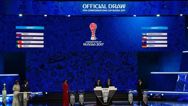 Así quedó el sorteo de la Copa Confederaciones