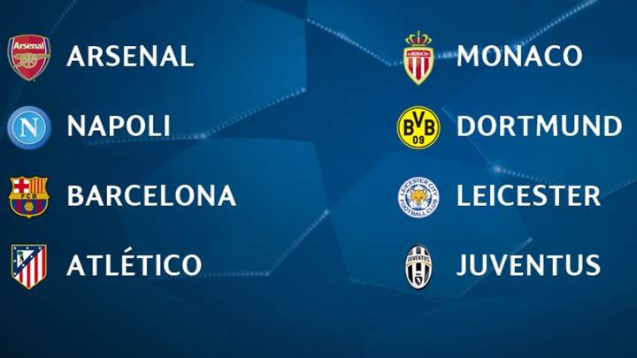 Estos son los posibles cruces de octavos de final de Champions