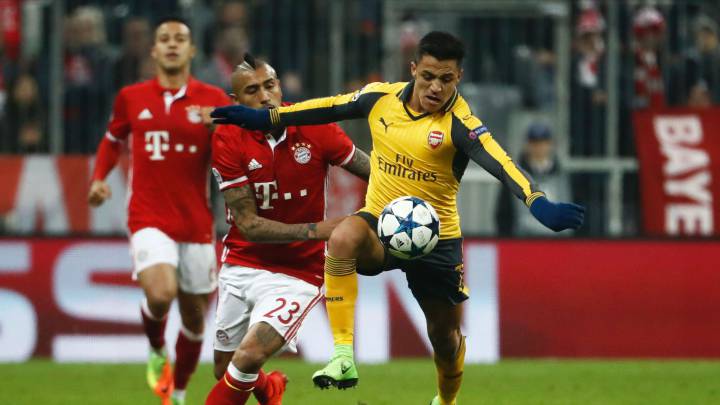 Bayern y Vidal humillan al Arsenal de Alexis en Alemania