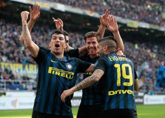 Icardi y Banega lideran goleada de Inter de Medel ante Atalanta