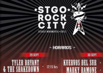 Festival Santiago Rock City: Horarios y Programación