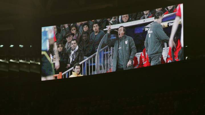 El homenaje que le rindió el Athletic a Bonini en España