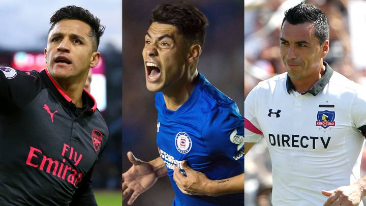 Alexis Sánchez, Felipe Mora y Esteban Paredes luchan por ser el goleador del año.