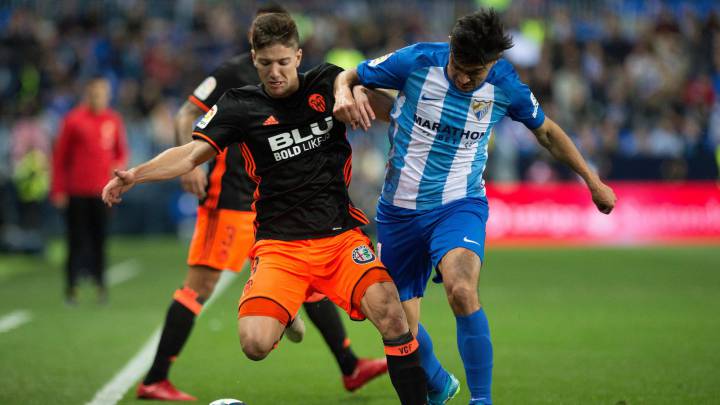 Málaga - Valencia: LaLiga Santander en directo, jornada 24