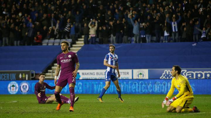 Wigan 1-0 Manchester City: Bravo queda eliminado de la FA Cup