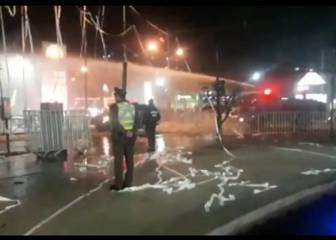 Serios incidentes entre hinchas albos y carabineros en Temuco