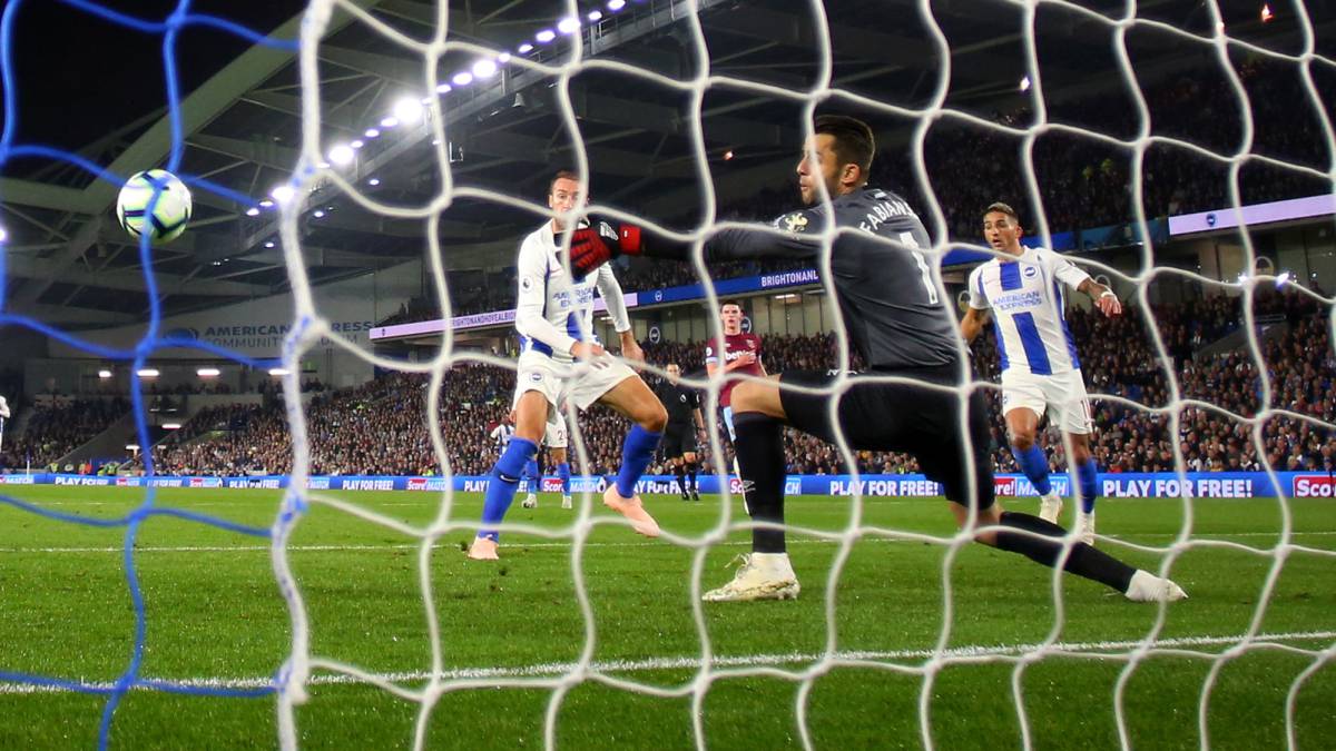 West Ham choca con el muro de Brighton y Pellegrini tropieza