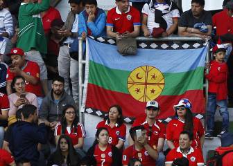 Polémica por las banderas mapuches en el Germán Becker