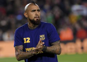 Vidal es baja de última hora en el Barça por