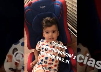 Soteldo mostró el regalo que la U le hizo a su pequeño hijo